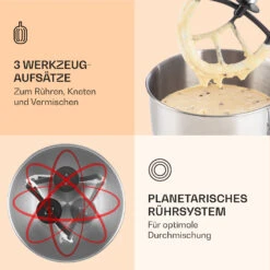 Bella Küchenmaschine 2000 W / 2,7 PS 5 Ltr Edelstahl BPA-frei 11 Bella Küchenmaschine 2000 W / 2,7 PS 5 Ltr Edelstahl BPA-frei -Klarstein 10008232 de 0004 logo