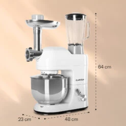Lucia Küchenmaschine 3-in-1 2000 W / 2,7 PS 5 Ltr Edelstahl BPA-frei -Klarstein 10008236 yy 0008 logo