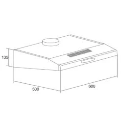 UW60SF Dunstabzugshaube Edelstahl 60 Cm 205 M³/h Unterbau Abluft LED -Klarstein 10011483 yy 0008 logo Klarstein UW60SF Dunstabzugshaube Glas V