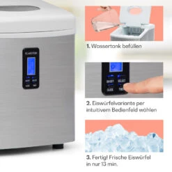 Mr. Silver-Frost Eismaschine 150W Edelstahl Weiß 15kg -Klarstein 10020110 de 0004 usp