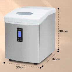 Mr. Silver-Frost Eismaschine 150W Edelstahl Weiß 15kg -Klarstein 10020110 yy 0011 dimensions