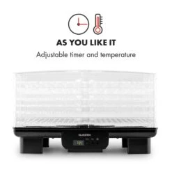 Bananarama Dörrautomat Schwarz 550W Trockner Dehydrator 6 Etagen -Klarstein 10027831 yy 0005 logo Klarstein Bananarama Doerrautomat schwarz reedit