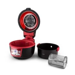VitAir Turbo Heißluftfritteuse Rot-schwarz 1400W Grillen Backen 9l -Klarstein 10028289 yy 0008 titel Klarstein VitAir Heissluftfritteuse