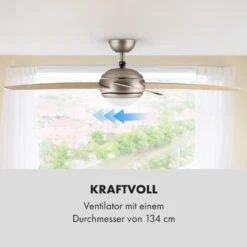Bolero 2-in-1-Deckenventilator Leuchte 55W 10212m³/h Fernbedienung 14 Bolero 2-in-1-Deckenventilator Leuchte 55W 10212m³/h Fernbedienung -Klarstein 10028291 de 0005 logo