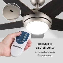 Bolero 2-in-1-Deckenventilator Leuchte 55W 10212 M³/h Fernbedienung -Klarstein 10028292 de 0003 logo