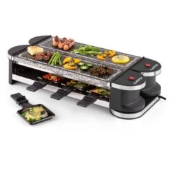 Tenderloin 100 Raclette-Grill 1200 W (2x600W) 8 Personen 2x Naturstein -Klarstein 10028579 yy 0007 logo 07 Klarstein Tenderloin Raclette Grill