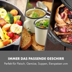 Hotrod 45 Dutch Oven BBQ-Topf 4,5 Qt / 4 Liter Gusseisen Schwarz 12 Hotrod 45 Dutch Oven BBQ-Topf 4,5 Qt / 4 Liter Gusseisen Schwarz -Klarstein 10029165 de 0003 logo