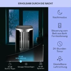 New Breeze 7 Mobile Klimaanlage 7000BTU 2,1kW 34m² Mobil Fernbedienung 14 New Breeze 7 Mobile Klimaanlage 7000BTU 2,1kW 34m² Mobil Fernbedienung -Klarstein 10029703 de 0004 usp