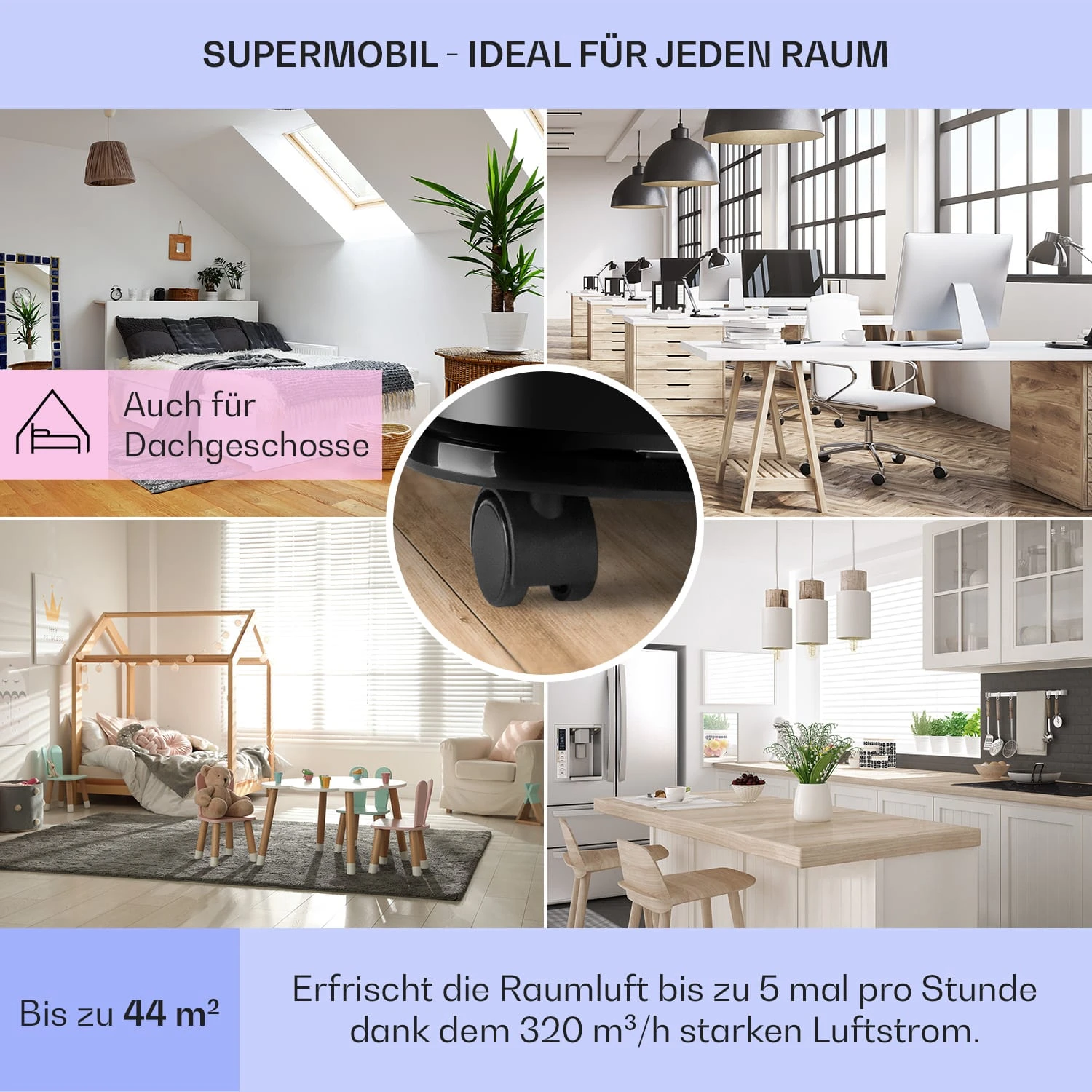 New Breeze 9 Mobile Klimaanlage 9000 BTU / 2,6 KW Timer 7 New Breeze 9 Mobile Klimaanlage 9000 BTU / 2,6 KW Timer – Bild 5