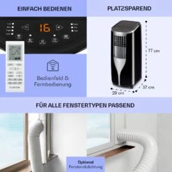 New Breeze 9 Mobile Klimaanlage 9000 BTU / 2,6 KW Timer 16 New Breeze 9 Mobile Klimaanlage 9000 BTU / 2,6 KW Timer -Klarstein 10029705 de 0006 usp