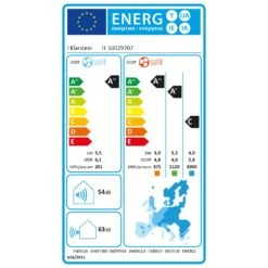 Windwaker Pro 12 Inverter Split Klimaanlage 12000 BTU A++ Weiß -Klarstein 10029707 energy label
