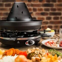 Taste Volcano Tartarengrill Raclettegrill 1500 W 6 Personen Schwarz -Klarstein 10030307 yy 0003 ambient Klarstein Taste Volcano Tartarengrill