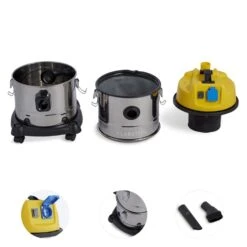 Reinraum 3-in-1 Nass-/Trockensauger Aschesauger 1800W 30l Edelstahl -Klarstein 10030310 yy 0003 detail Klarstein vacuum cleaner 30L