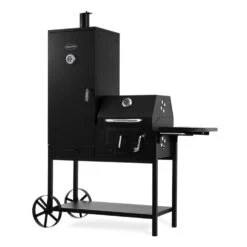 Fleischbrocken Holzkohlegrill Smoker Räucherofen BBQ-Grill Schwarz -Klarstein 10030554 yy 0006 titel Professional charcoal grill and smoker