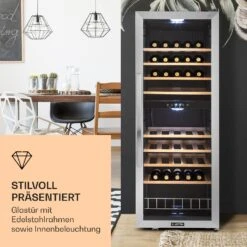 Vinamour 54 Duo Weinkühlschrank 2 Zonen 148 Ltr 54 Fl Touch-Display -Klarstein 10030714 de 0002 logo