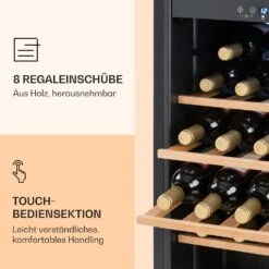Vinamour 54 Duo Weinkühlschrank 2 Zonen 148 Ltr 54 Fl Touch-Display -Klarstein 10030714 de 0005 logo