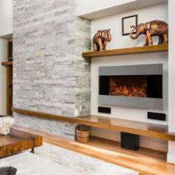 Basel Elektrischer Kamin Heizlüfter 2000W LED Fernbedienung -Klarstein 10030743 yy 0002 ambient Klarstein Basel Elektrischer Kamin Heizluefter