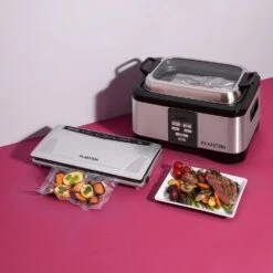 FoodLocker Slim Vakuumierer 130W Doppelte Schweißnaht -Klarstein 10030778 yy 0003 logo