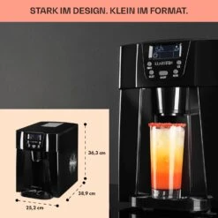 Ice Volcano 2G Eismaschine LED 12kg Je 24h 2l 6-12min Schwarz -Klarstein 10030844 DE 0006 usp