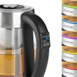 Ostfriese Wasserkocher 2-in-1 Teekocher 1,7L 2200W LED Edelstahl Glas 10 Ostfriese Wasserkocher 2-in-1 Teekocher 1,7L 2200W LED Edelstahl Glas -Klarstein 10031479 yy 0004 detail Klarstein Ostfriese Wasserkocher Edelstahl Glas