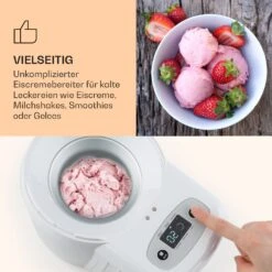 Schneeflöckchen Eiscremebereiter Thermoelektrisch 700ml Leise Weiß -Klarstein 10031663 de 0004 logo