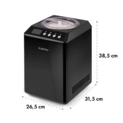 Vanilly Sky Family Eiscremebereiter Frozen Yoghurt 250W 2,5l Schwarz -Klarstein 10031848 yy 0008 logo Klarstein Vanilly Sky Family Eiscremebereiter schwarz