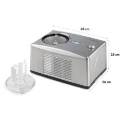 Yo & Yummy 2-in-1 Eiscremebereiter & Yoghurt Maker 150W 1,5l Edelstahl -Klarstein 10031849 yy 0006 logo Klarstein Yo Yummy 2in1 Eiscremebereiter