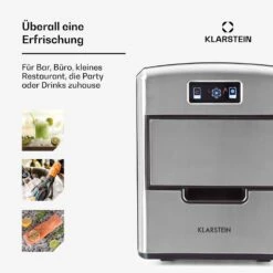 Metropolitan Eiswürfelmaschine 12kg/24h Digitales Display -Klarstein 10031881 de 0003 usp