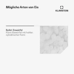 Metropolitan Eiswürfelmaschine 12kg/24h Digitales Display -Klarstein 10031881 de 0005 usp