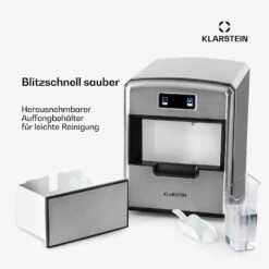 Metropolitan Eiswürfelmaschine 12kg/24h Digitales Display -Klarstein 10031881 de 0006 usp