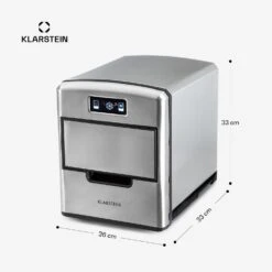 Metropolitan Eiswürfelmaschine 12kg/24h Digitales Display -Klarstein 10031881 yy 0011 dimensions