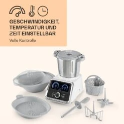 GrandPrix Küchenmaschine 500W / 1000W 2,5l Edelstahl-Rührschüssel 14 GrandPrix Küchenmaschine 500W / 1000W 2,5l Edelstahl-Rührschüssel -Klarstein 10032089 de 0006 logo