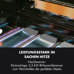 Tomahawk 4.2 SBG Gasgrill 6 Brenner 20,7 KW 64x42cm Grill Edelstahl -Klarstein 10032308 de 0005 logo