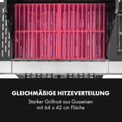 Tomahawk 4.2 SBG Gasgrill 6 Brenner 20,7 KW 64x42cm Grill Edelstahl -Klarstein 10032308 de 0007 logo