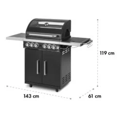 Tomahawk 4.2 SBG Gasgrill 6 Brenner 20,7 KW 64x42cm Grill Edelstahl -Klarstein 10032308 yy 0012 logo Klarstein Tomahawk SBG Gasgrill Edelstahl