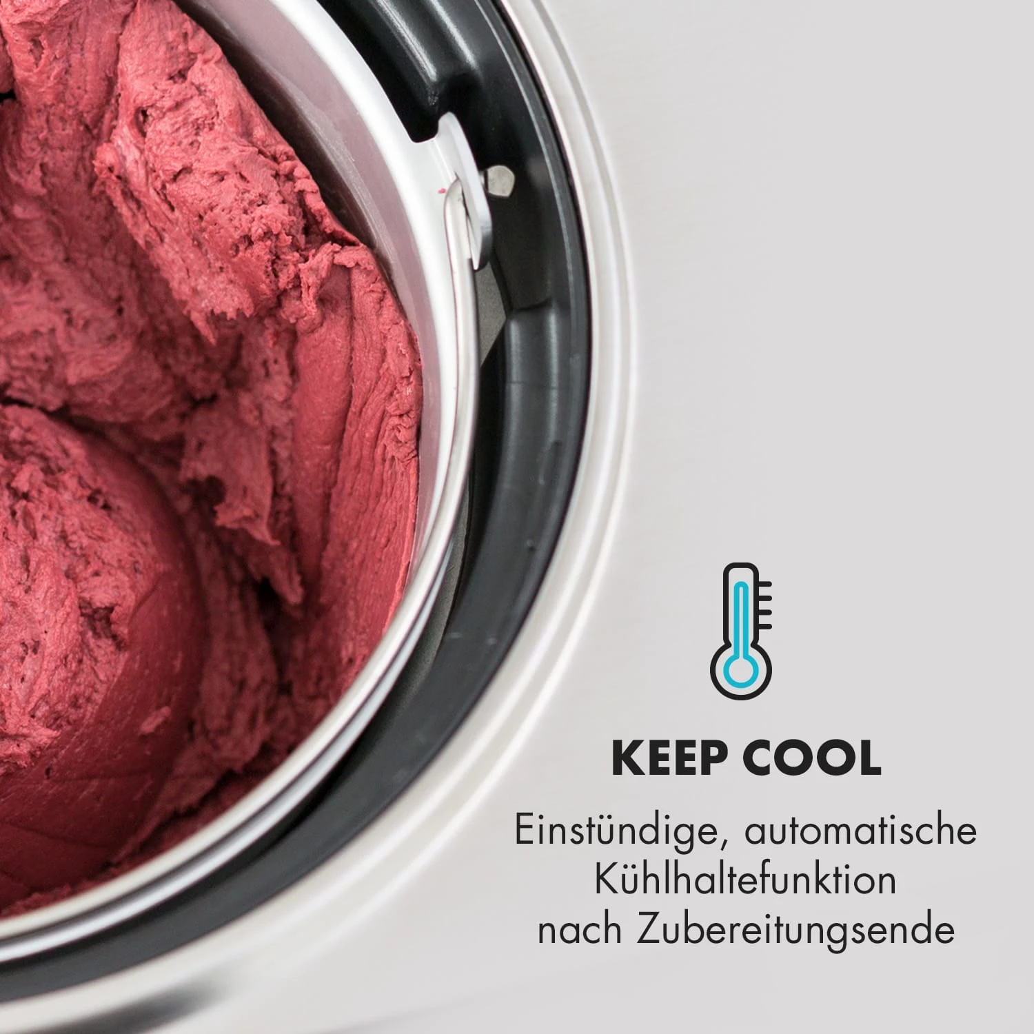 Dolce Bacio Eiscremebereiter Kompressor 2l LCD-Display Touch Edelstahl 10 Dolce Bacio Eiscremebereiter Kompressor 2l LCD-Display Touch Edelstahl – Bild 8