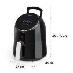 AirVital Heißluftfritteuse 1300W 2,5l CeraPlus-Antihaft Touch Schwarz -Klarstein 10032332 yy 0010 logo Klarstein AirVital Heissluftfritteuse 1300W schwarz