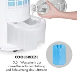 Skyscraper Horizon Luftkühler Ventilator 60W 486m³/h 3,5L Tank -Klarstein 10032336 de 0003 logo
