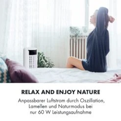Skyscraper Horizon Luftkühler Ventilator 60W 486m³/h 3,5L Tank -Klarstein 10032336 de 0006 logo