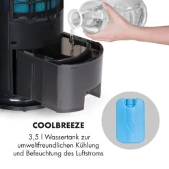 Skyscraper Horizon Luftkühler Ventilator 60W 486m³/h 3,5L Tank -Klarstein 10032337 de 0003 logo