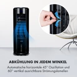 Skyscraper Horizon Luftkühler Ventilator 60W 486m³/h 3,5L Tank -Klarstein 10032337 de 0004 logo