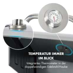 Lucifer 2.0-T Gasgrill 2 X 3,5 KW Brenner 45x44cm Grill Edelstahl -Klarstein 10032455 de 0007 logo