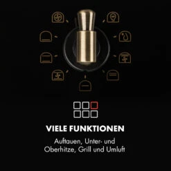 Victoria Einbaubackofen Retro-Design 9 Funktionen 50-250°C Schwarz 15 Victoria Einbaubackofen Retro-Design 9 Funktionen 50-250°C Schwarz -Klarstein 10032460 de 0004 logo