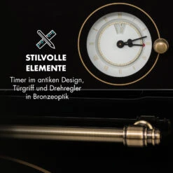 Victoria Einbaubackofen Retro-Design 9 Funktionen 50-250°C Schwarz 17 Victoria Einbaubackofen Retro-Design 9 Funktionen 50-250°C Schwarz -Klarstein 10032460 de 0006 logo