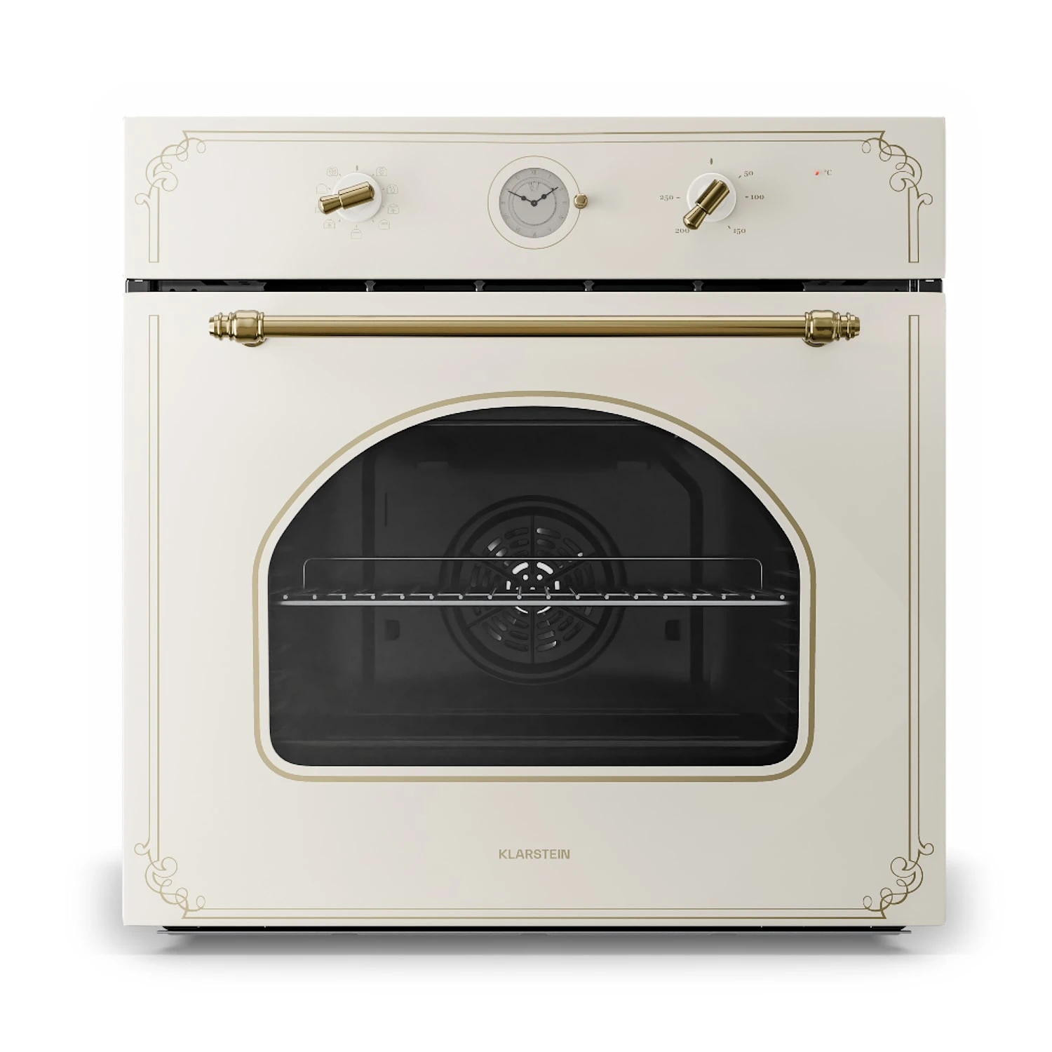 Victoria Einbaubackofen Retro-Design 9 Funktionen 50-250°C Elfenbein 3 Victoria Einbaubackofen Retro-Design 9 Funktionen 50-250°C Elfenbein