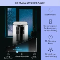 New Breeze ECO Mobile Klimaanlage 10.000 BTU / 2,9 KW EEK A+ -Klarstein 10032511 de 0004 usp
