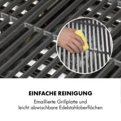 Highgrade 4 IB Gasgrill 6 Brenner 19,8 KW 71x46cm Grill Edelstahl -Klarstein 10032580 de 0010 logo
