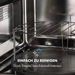 Victoria 20 Einbau-Mikrowelle, 20 L, 800 W, Grill: 1000 W, Schwarz -Klarstein 10032591 de 0008 logo