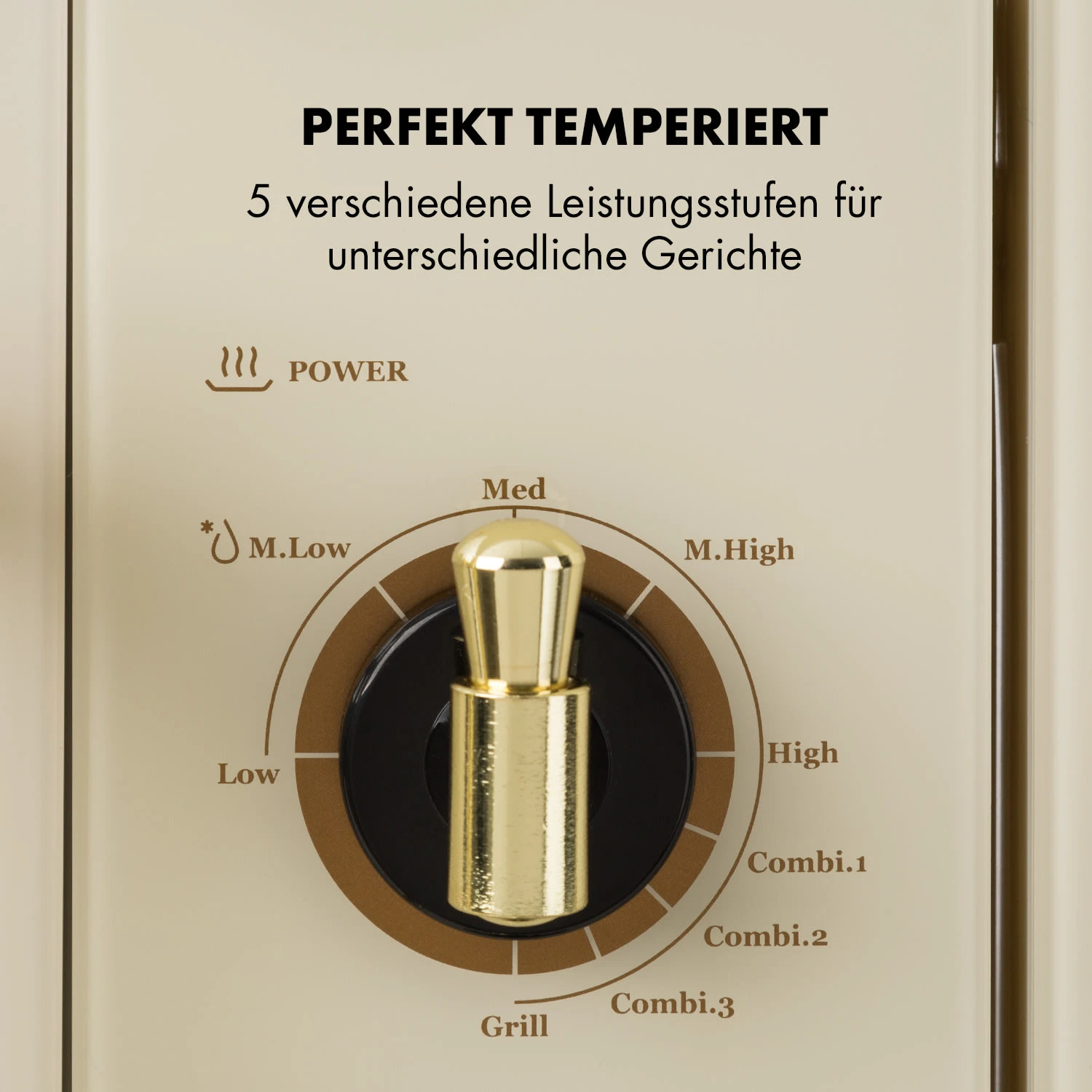 Victoria 20 Einbau-Mikrowelle, 20 L, 800 W, Grill: 1000 W, Elfenbein 7 Victoria 20 Einbau-Mikrowelle, 20 L, 800 W, Grill: 1000 W, Elfenbein – Bild 5