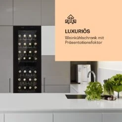 Shiraz 39 Duo Weinkühlschrank 2 Zonen 105l 39 Flaschen -Klarstein 10032661 de 0002 logo